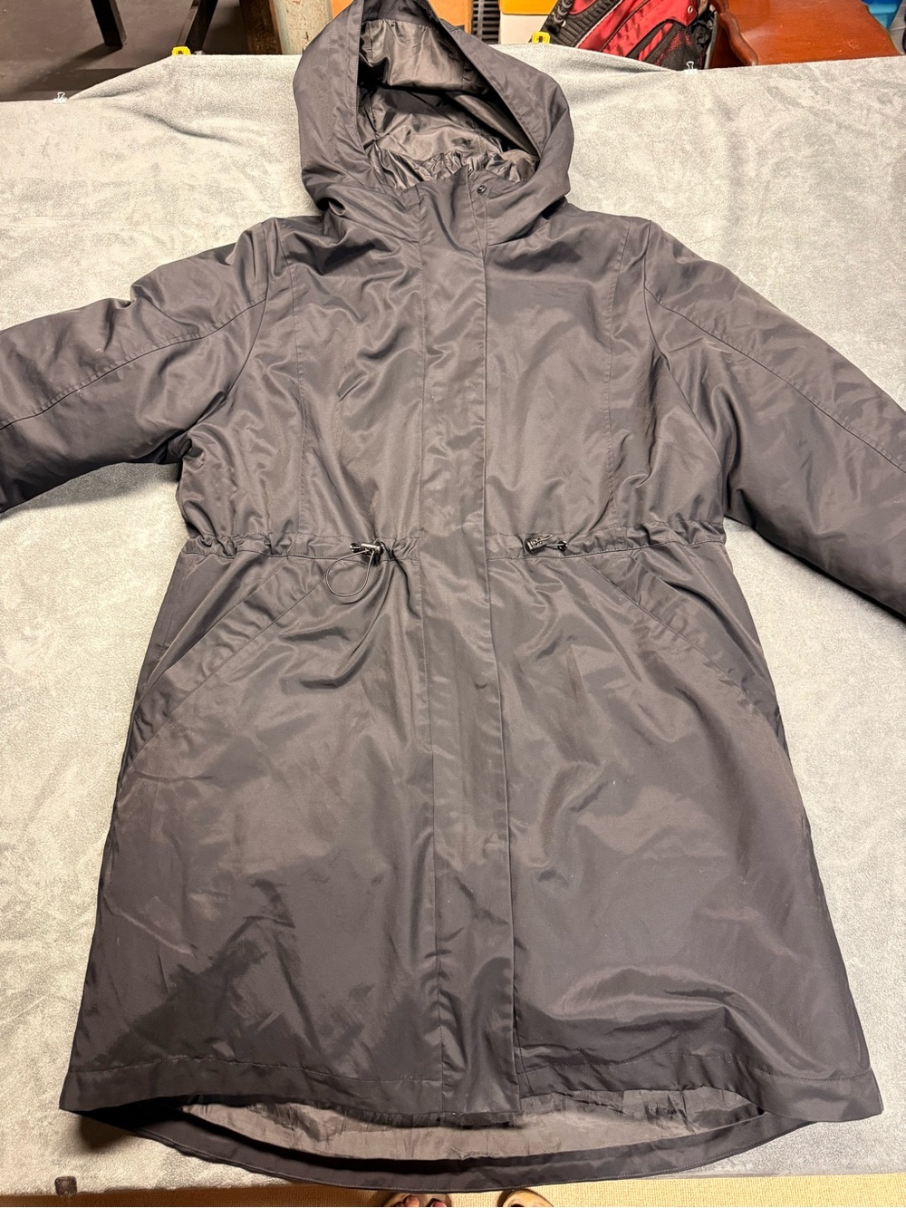 HYBA Double Layered Waterproof and Insulated Puffer Coat - Black
